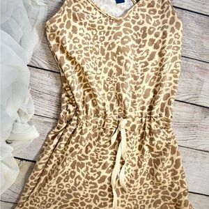 Leopard Print Sleeveless Dress